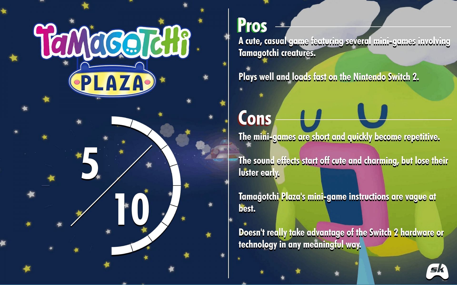Bandai Namco's latest Tamagotchi game is okay; it doesn't offer anything truly game-changing, but it's an okay title for fans of mini-games (Image via Bandai Namco & Sportskeeda)